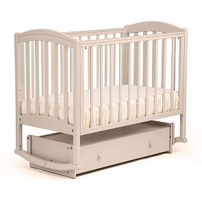 Кровать детская БИ 09.2 Василек маятник поперечный, отбеленный (Лель, LIEL-БИ 09.2_отбеленный)